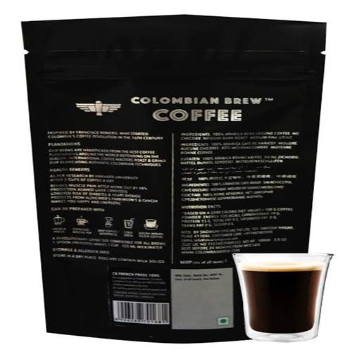COLOMBIAN FRENCH PRESS COFFEE 100GM